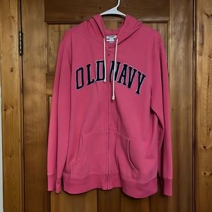 Old Navy XL pink zip up